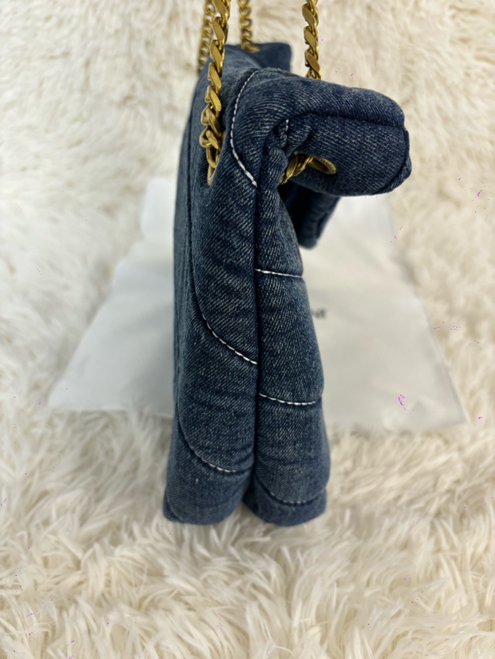 YSL Lou Lou small denim bag - Picture 6 of 8